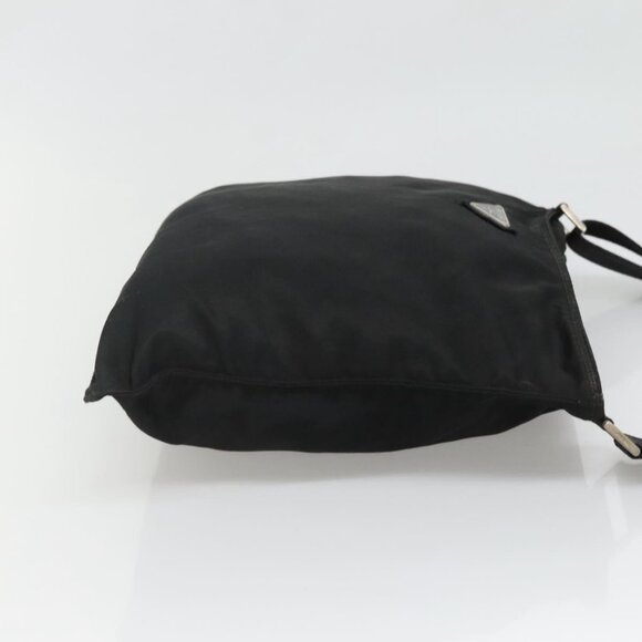 PRADA Shoulder Bag Nylon Black Silver Auth 132150 - Picture 5 of 16